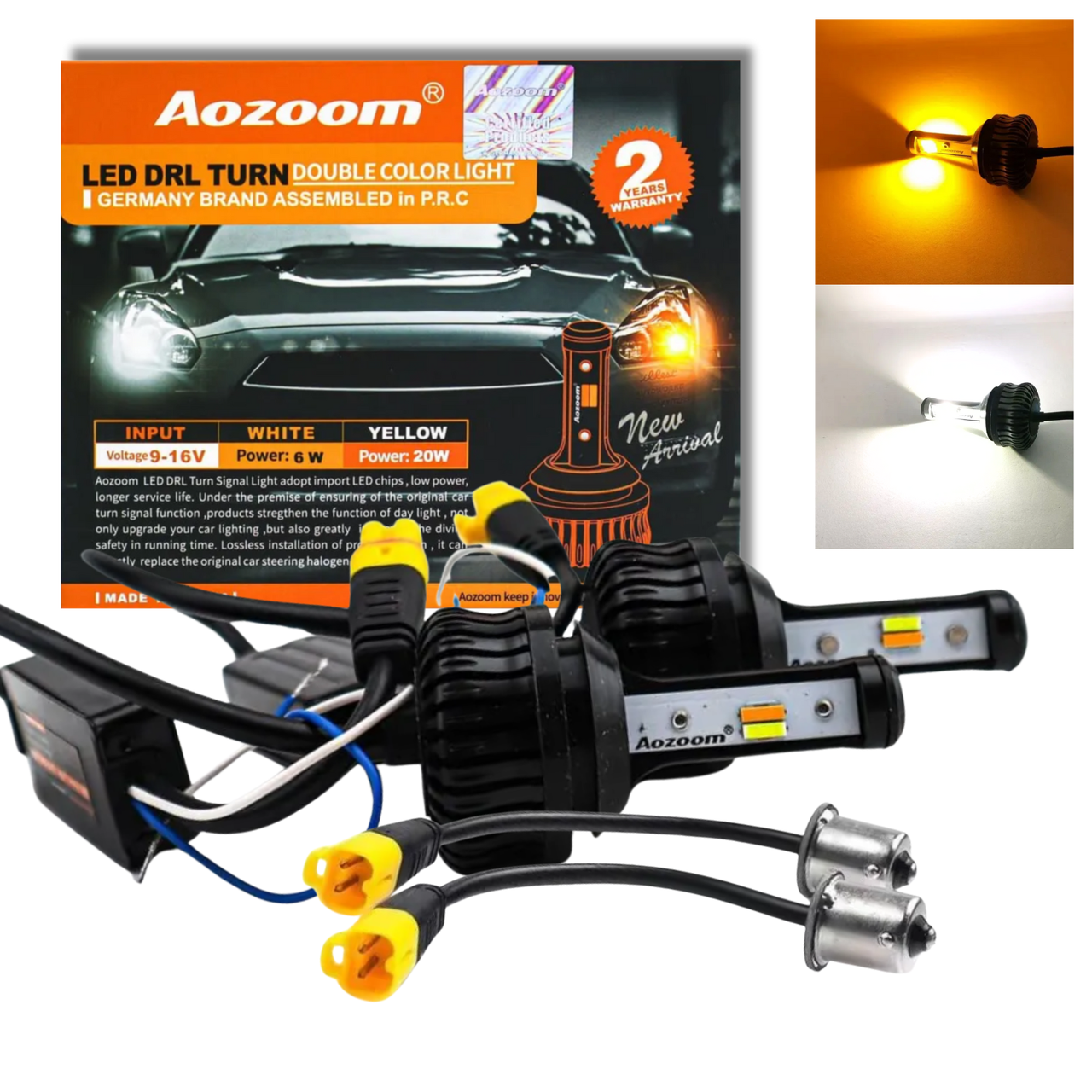 Купити Автолампы LED Aozoom DRL/turn ДХО Поворот Canbus 1156 PY21W