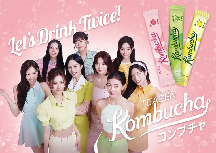 TWICE、コンブチャの魅力を世界に発信「TEAZEN コンブチャ」イメージ