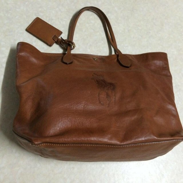 Ralph Lauren - ラルフローレン ビッグポニーレザートートの通販 by