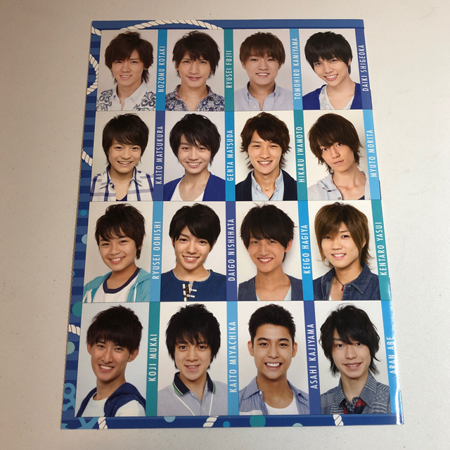 ジャニーズJr. - ジャニーズJr.データカード(MYOJO 2012年10月号)の