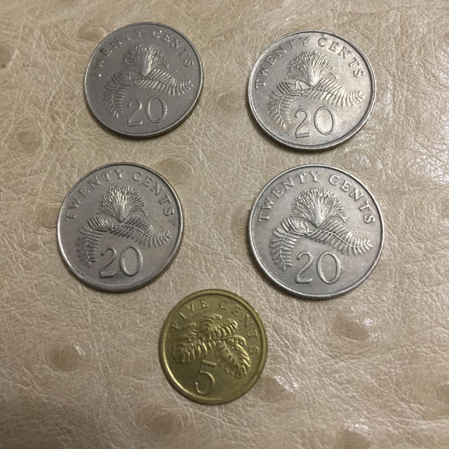 シンガポールドル 旧20セント 旧5セントの通販 by ちょびろん's shop