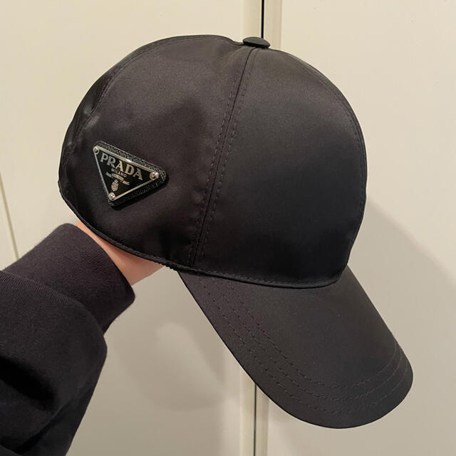 PRADA - プラダ PRADA 帽子 キャップ NERO 黒 21年秋冬新作 新品本物の