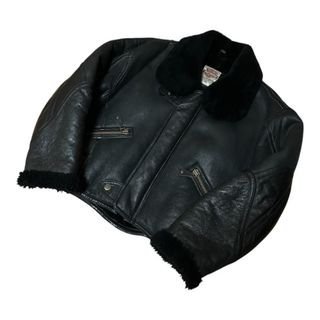 Harley Davidson - 希少 HARLEY-DAVIDSON ムートン レザージャケット b