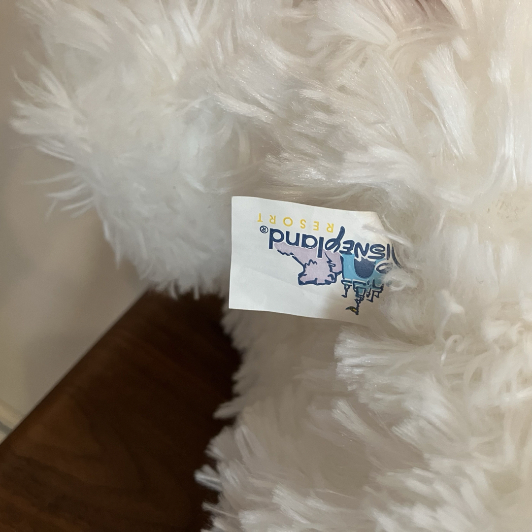 ダッフィー - WDW ディズニーベア ホワイト 長毛 初期 ダッフィーの