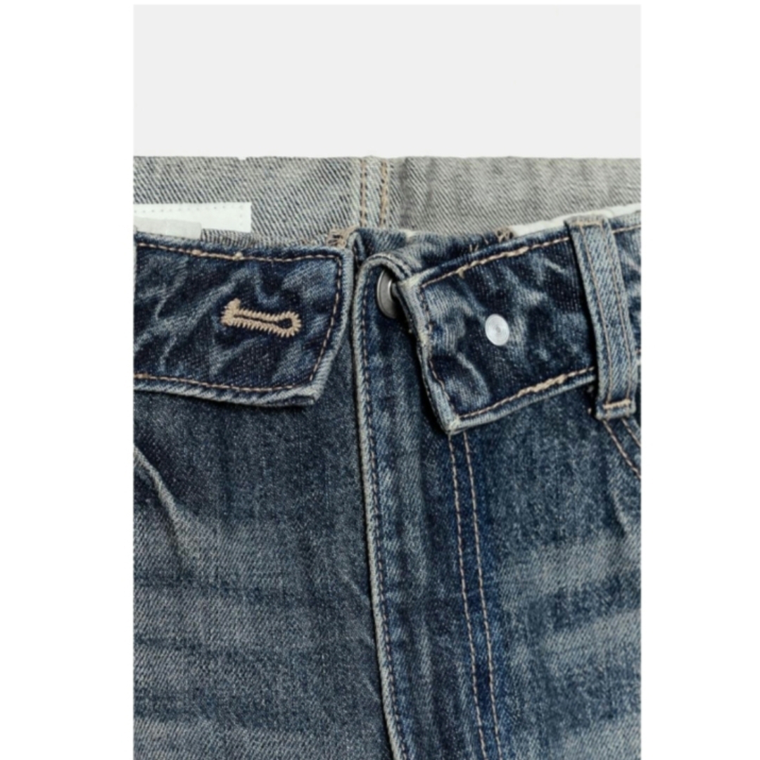 ZARA - 完売品 ZARA TRF ミッドライズ折り返しウエストデニムパンツ 34