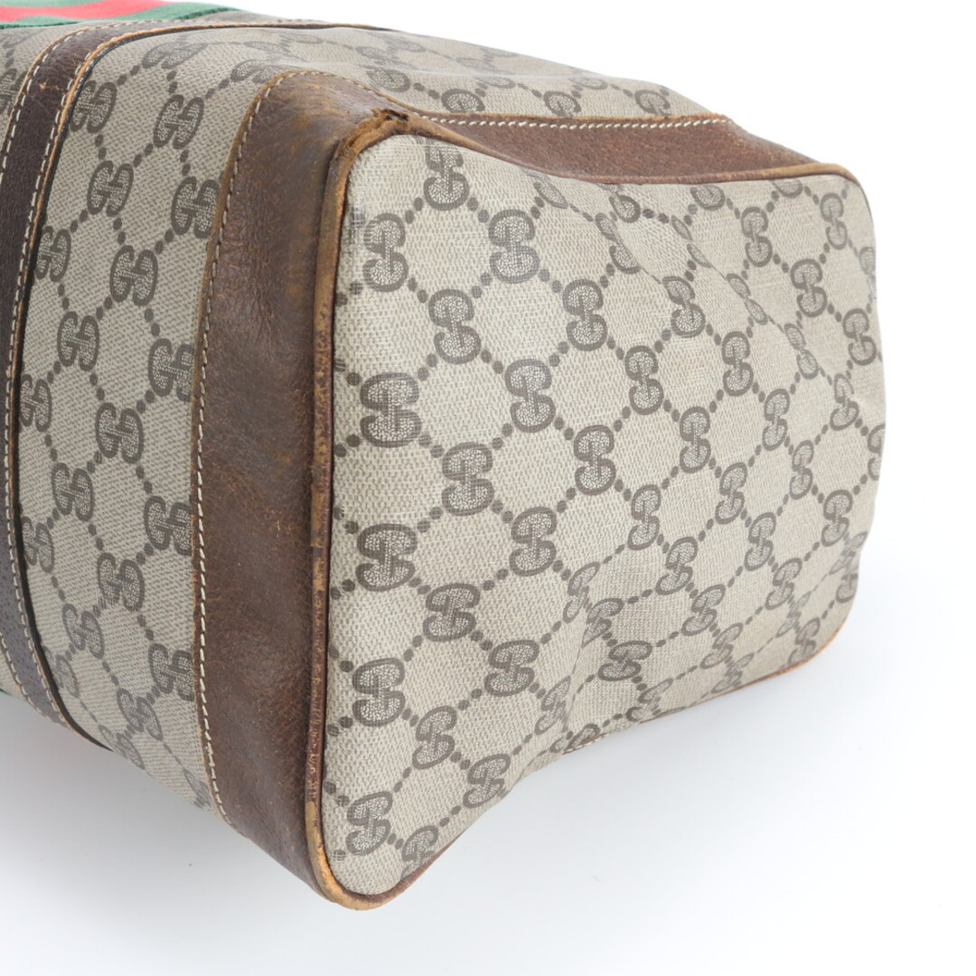 GUCCI - グッチ GGスプリーム シェリー ライン ミニ ボストン レザー