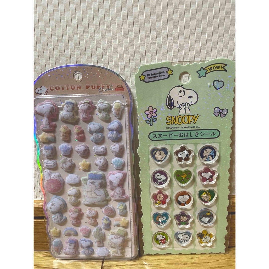 SNOOPY - ⭐︎即発送⭐︎正規品⭐︎スヌーピーコットンパフィーシール