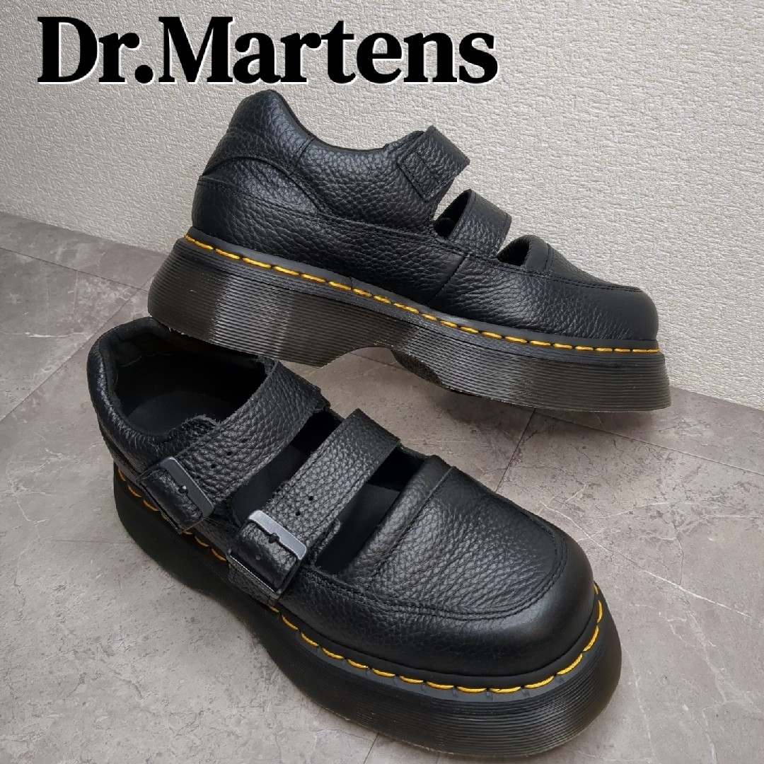極美品☆24cm ドクターマーチン ブラック メリージェーン BUZZ シボ革