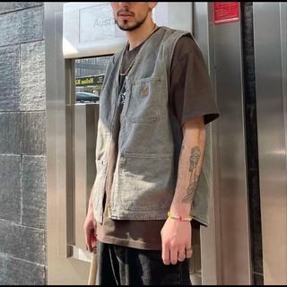 carhartt - カーハート ダックベスト US購入(M/T)黒 181218の通販 by