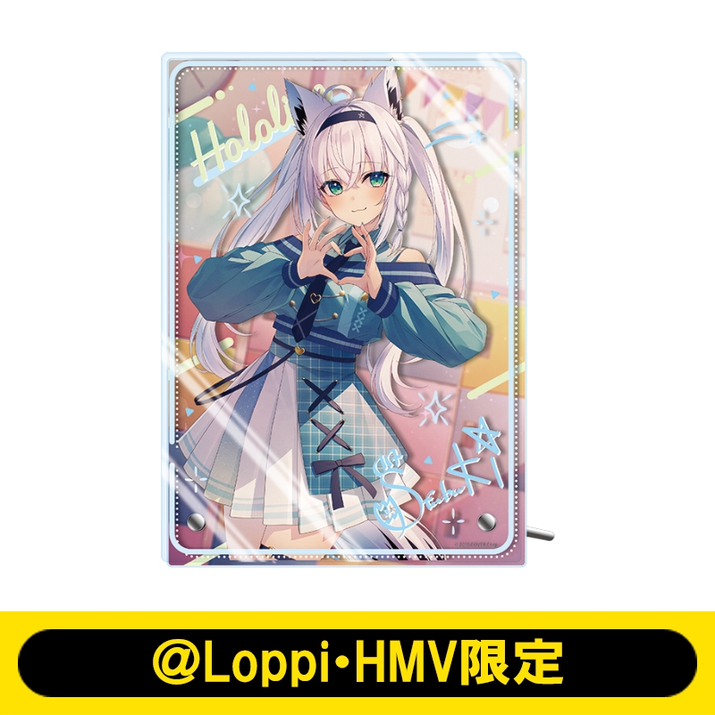 アクリルスタンドパネル（白上フブキ/プレッピー衣装）【＠Loppi・HMV