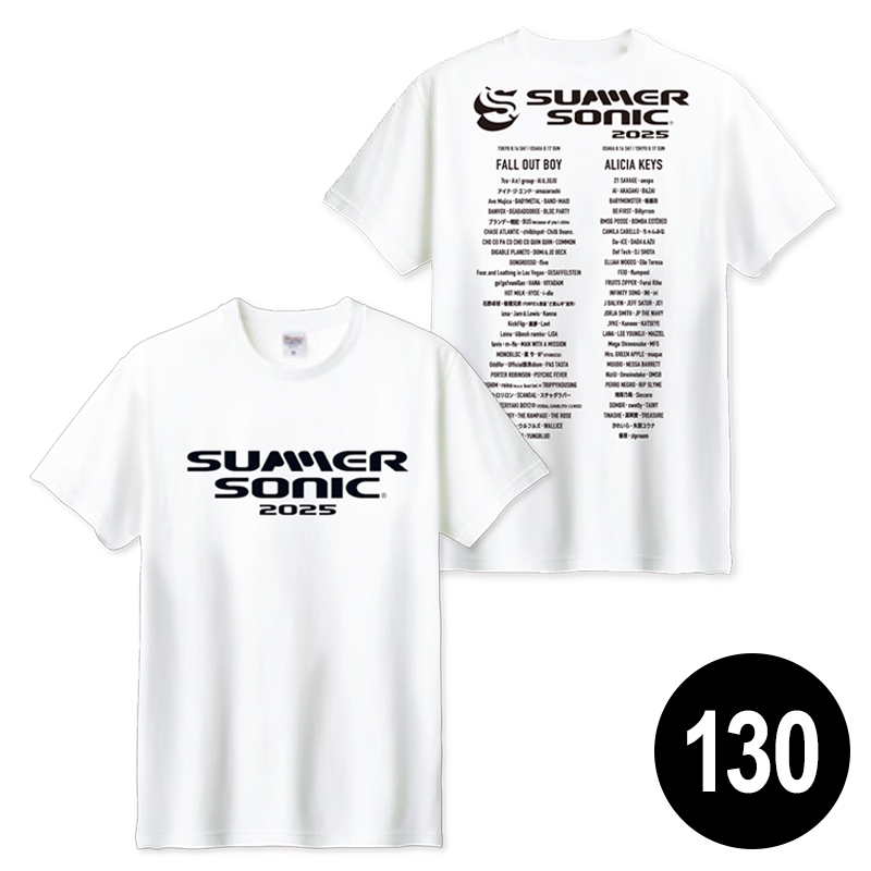 ロゴTシャツ［ホワイト］130 : SUMMER SONIC | HMV&BOOKS online