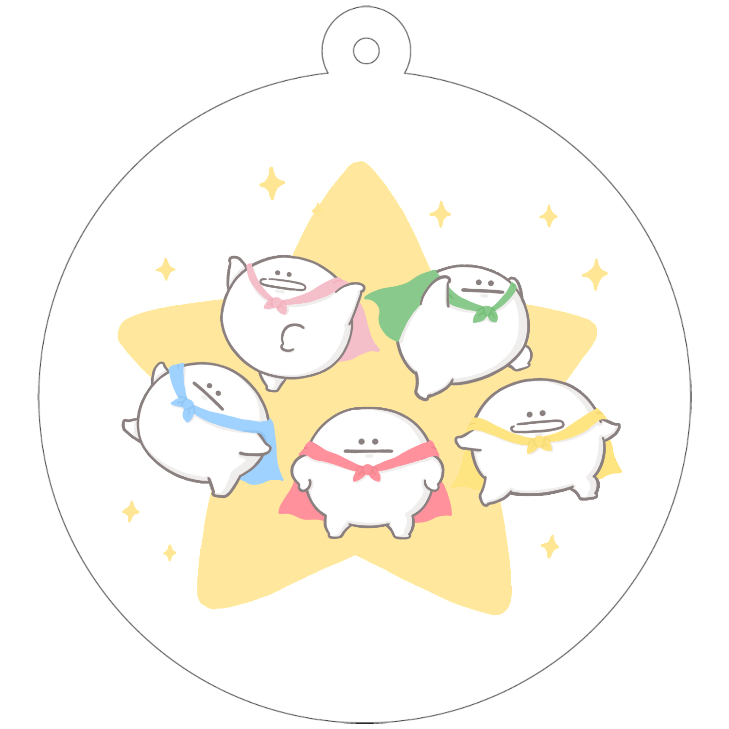 しらたまーず100mmクリアステッカー・シールの商品購入ページ