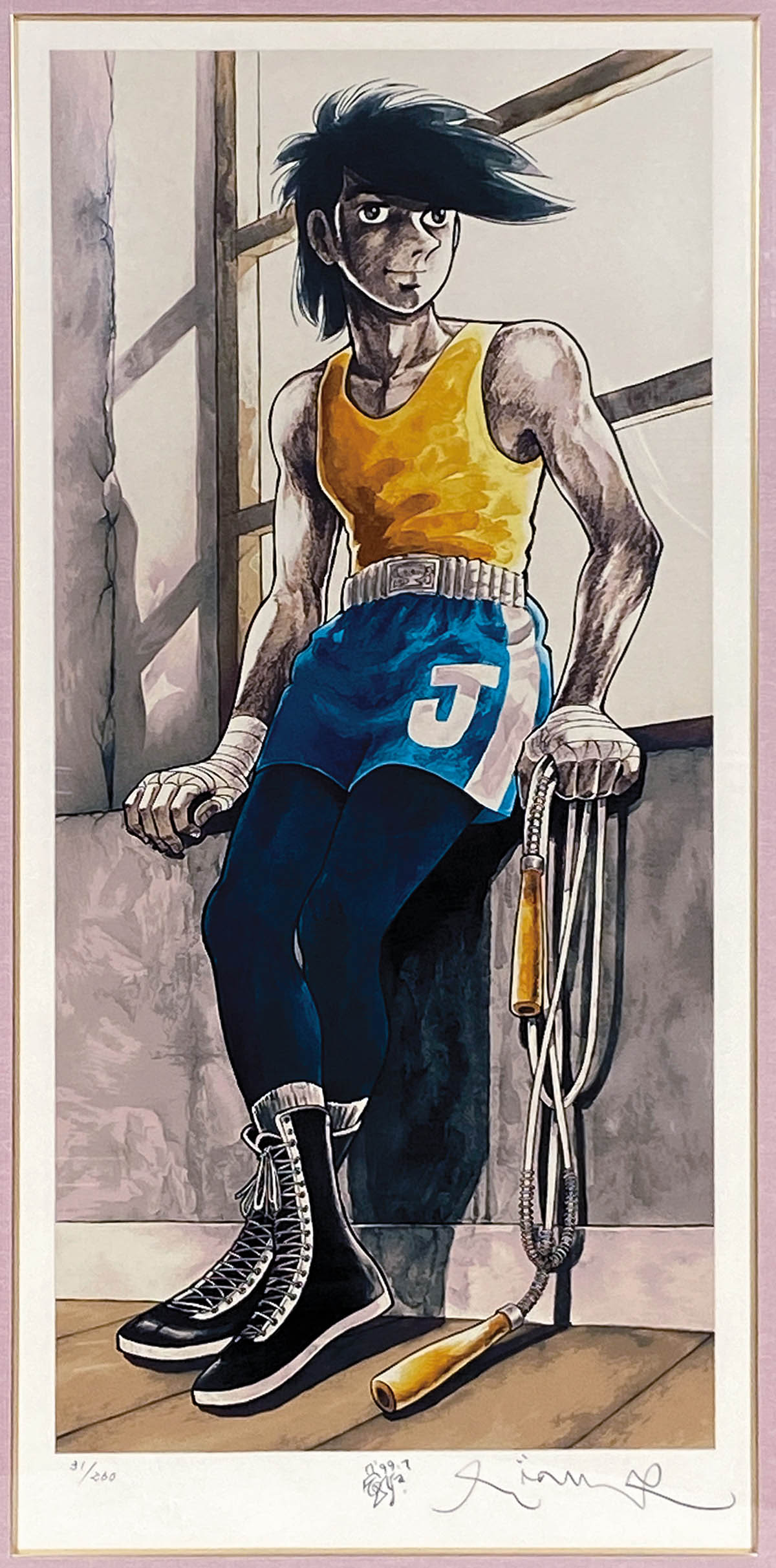 ちばてつや あしたのジョー版画 シルクスクリーン 約束の橋 ア ート