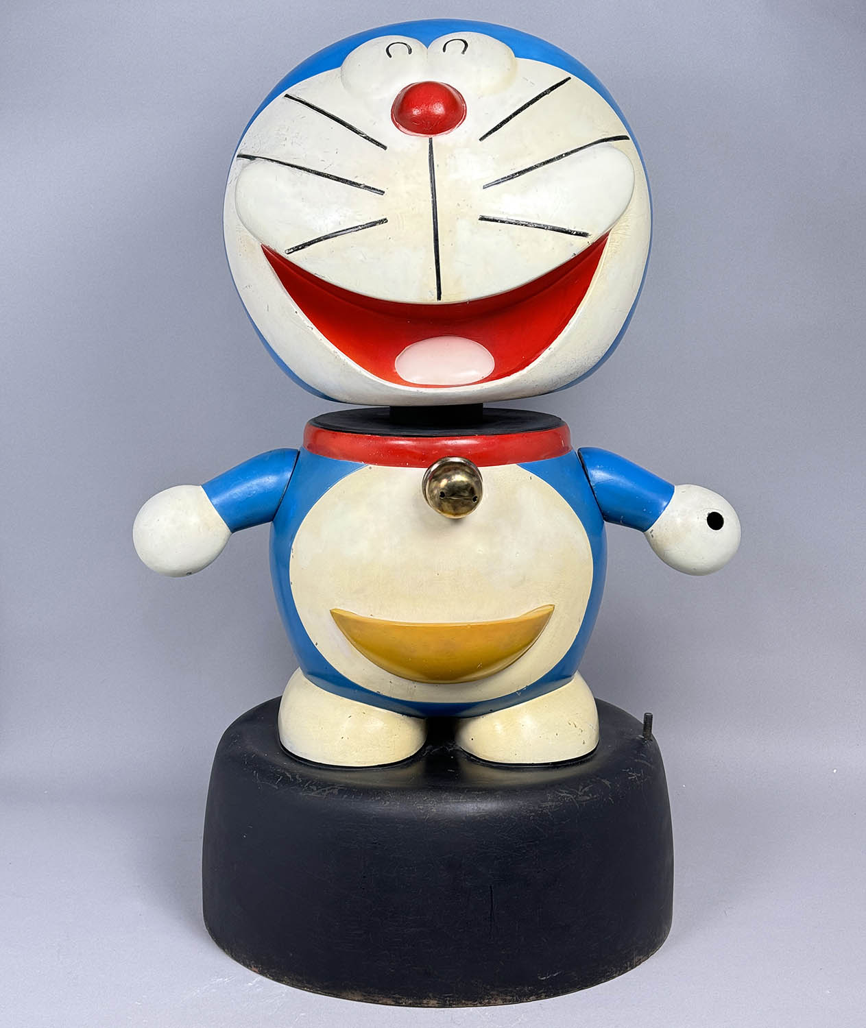 小学館 店舗用 ドラえもん 筐体 約45cm フィギュア ソフビ レトロ 1027