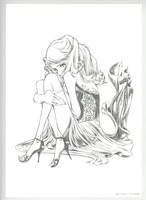 1710] 鳥山明 直筆サイン入りプラモデル「GERMAN INFANTRY WOMAN LISA