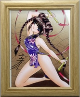 4165] 萩原一至 直筆サイン入りカラー複製イラスト「BASTARD!!」