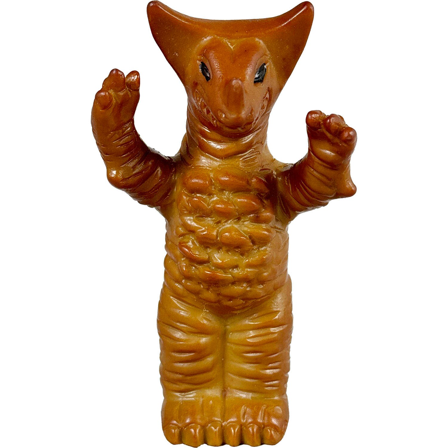 1324] 怪獣ジャンボ 指人形 ゴモラ 灰色成型 茶