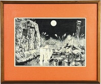 4111] 芦田豊雄 直筆サイン入り複製カラーイラスト「魔神英雄伝ワタル」