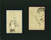 藤子不二雄Aサイン入り複製イラスト「怪物くん」