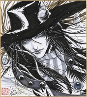 3598] 横槍メンゴ 直筆色紙「クズの本懐」安楽岡花火