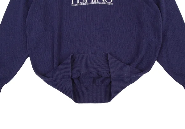 パパスPapas カジキニットセーター 紺M位 (K-105886)