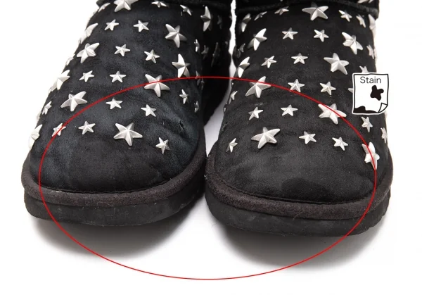 アグ×ジミーチュウUGG×JIMMY CHOO スタースタッズフリンジムートン