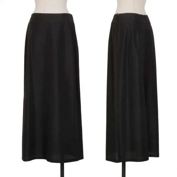 ヨウジヤマモトファムYohji Yamamoto FEMME ウールポリAラインスカート