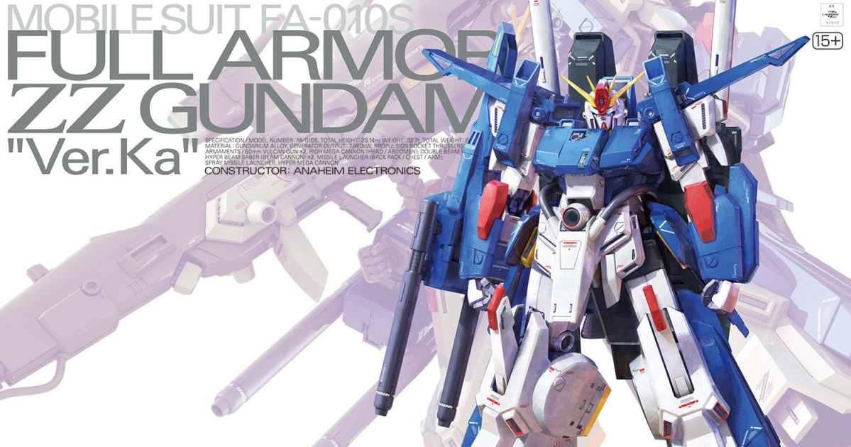 Gunpla 'MG 1/100 Full Armor ZZ Gundam Ver. Ka' Nearing Release