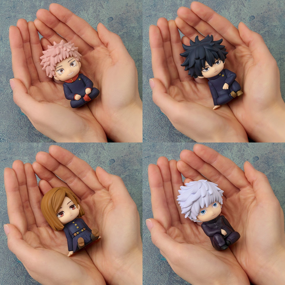 虎杖悠仁＆伏黒恵＆釘崎野薔薇＆五条悟 ねんどろいどぷらす 缶バッジ