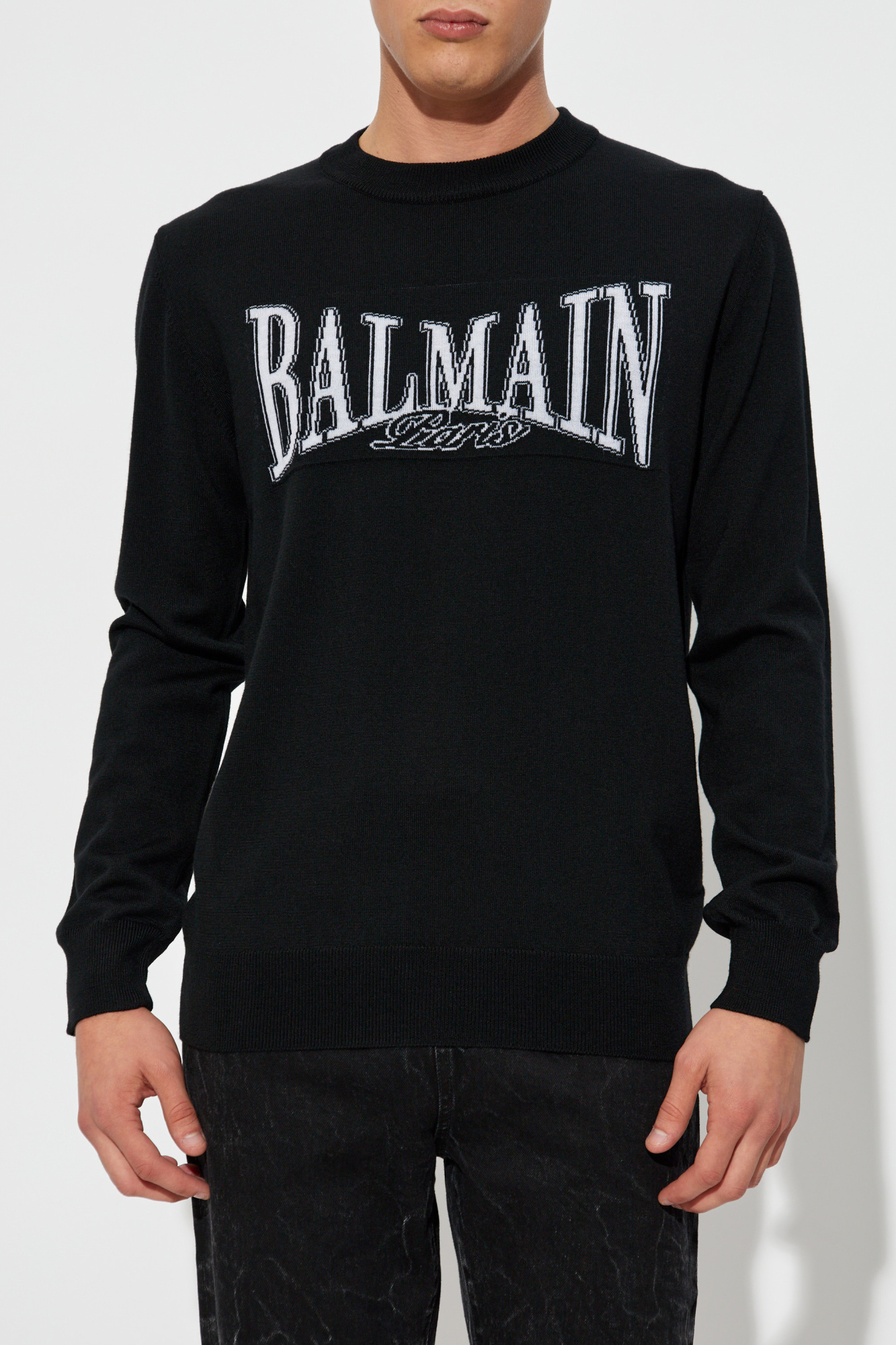 Balmain Wool sweater with a crew neck | Men's Clothing | Vitkac