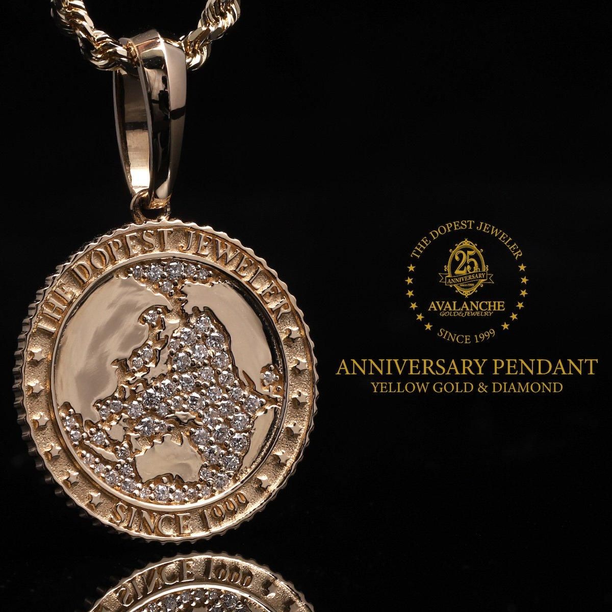 ダイヤモンド 10K イエローゴールド ペンダント - AVALANCHE OFFICIAL
