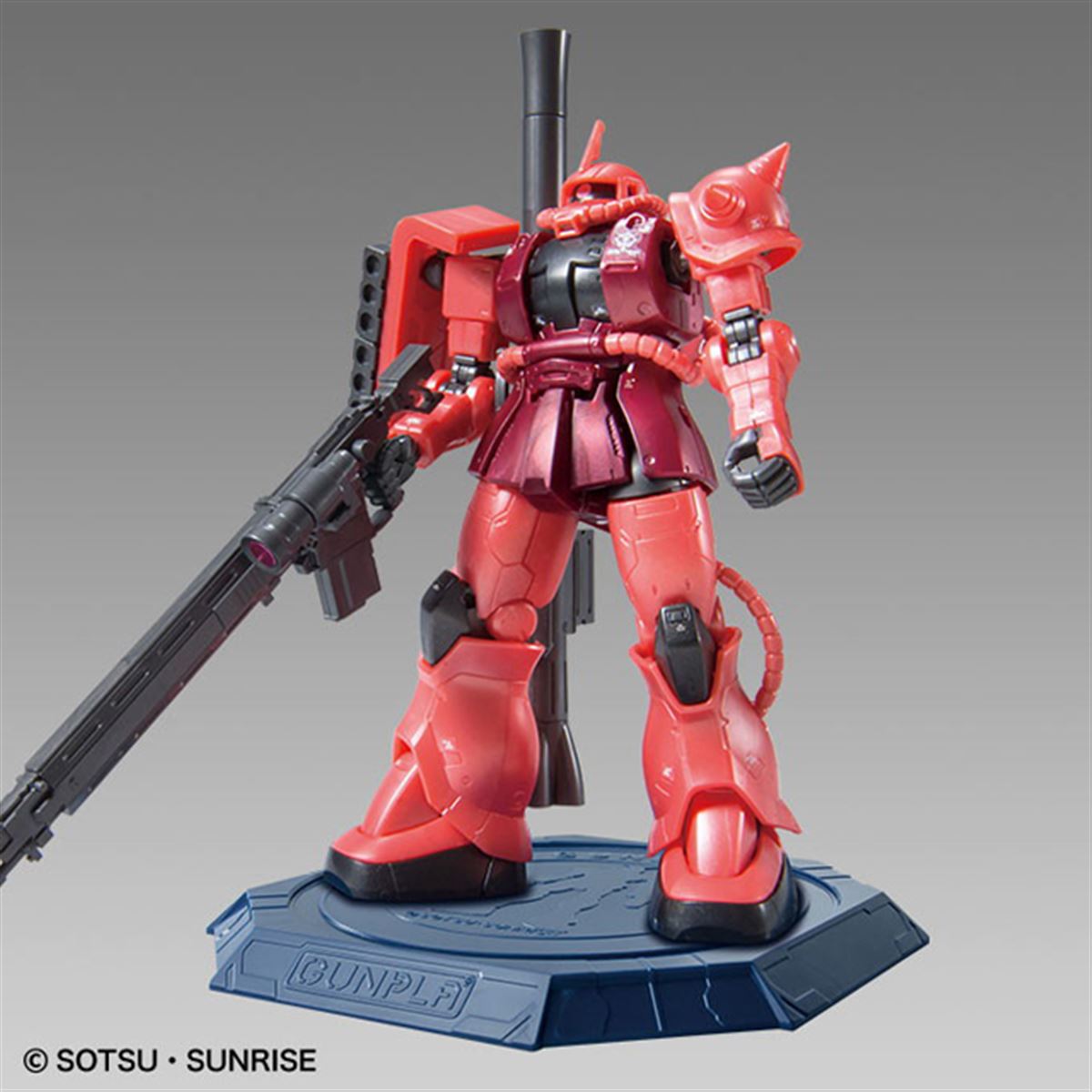 シャア専用ザクII」メタリックなガンプラ、ガンダムベース限定で3/3