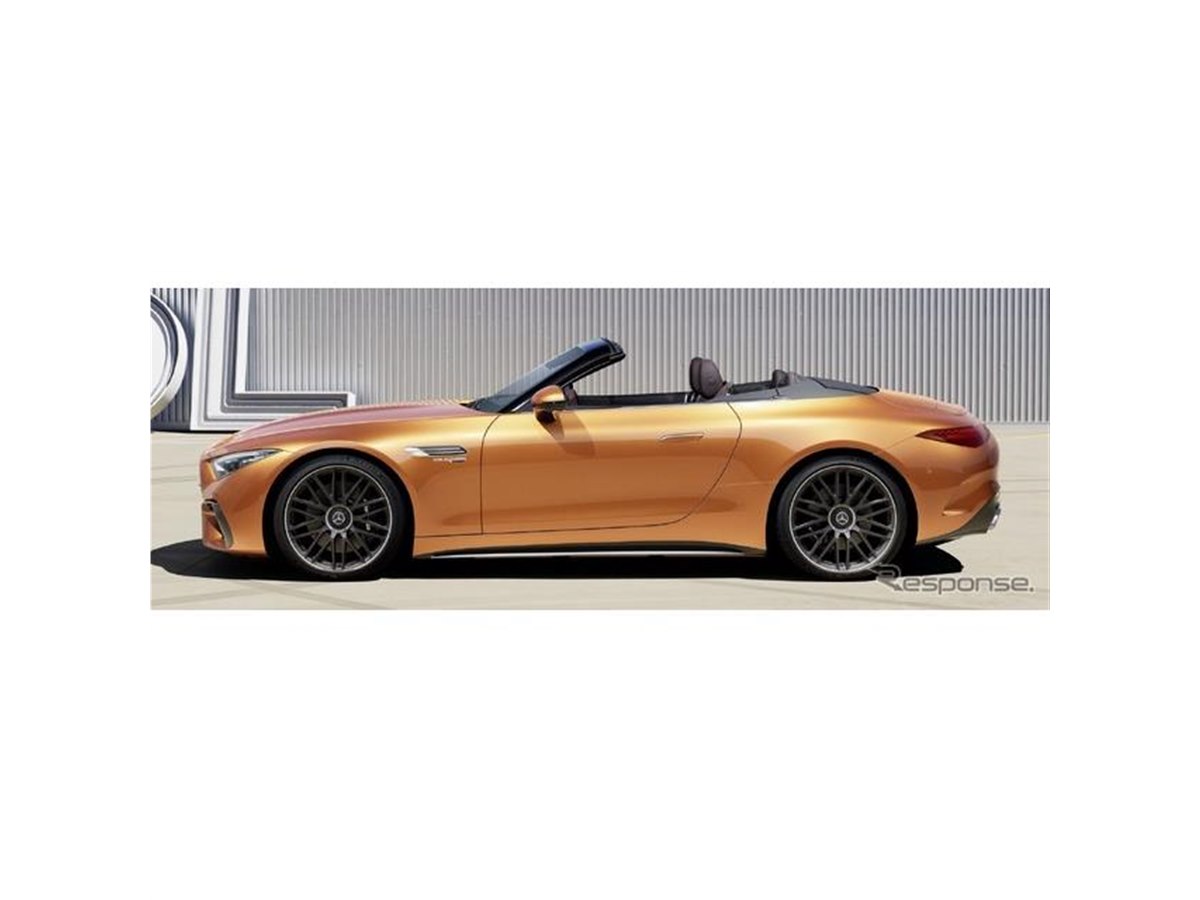 太平洋に沈む夕日、メルセデスAMG SL を「マヌファクトゥーア」で