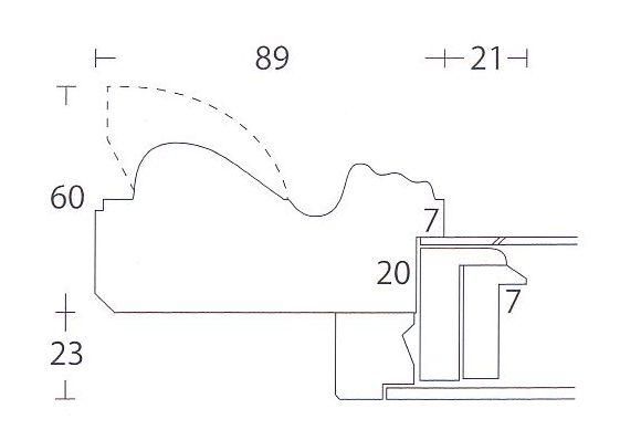 黒角花 金 F6号 高級油彩額縁 アクリル板仕様 - 額縁 - 激安通販 | 額