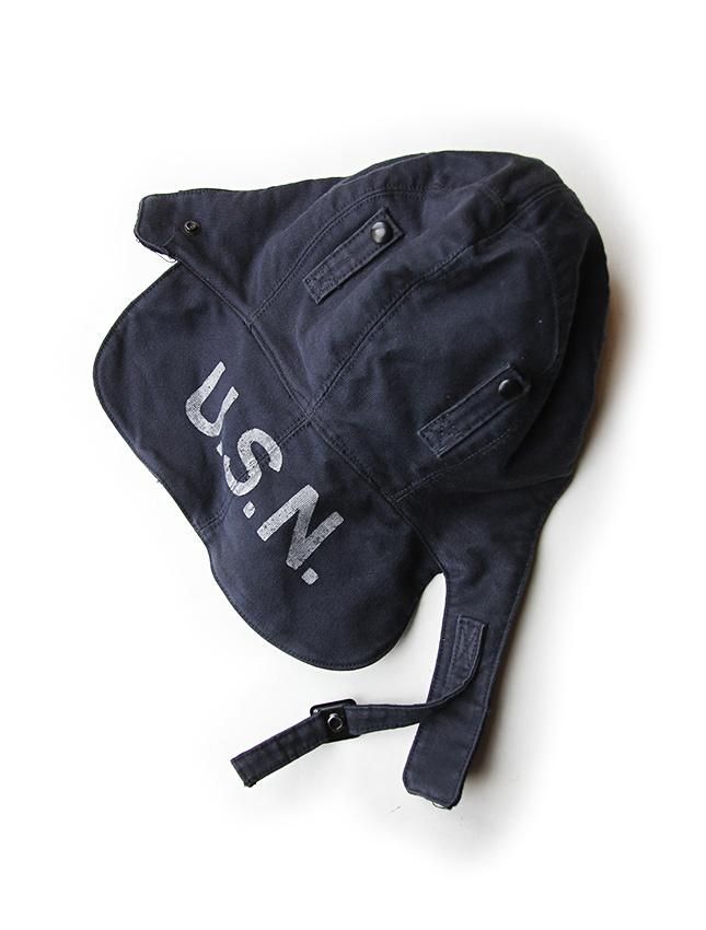 40s US NAVY N-1 DECK CAP NAVY - MATIN, VINTAGE OUTFITTERS