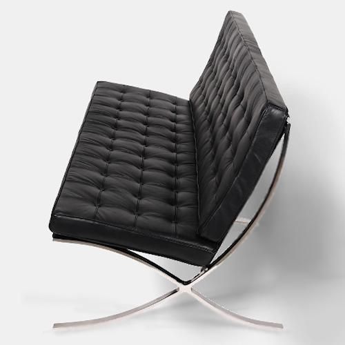 ミース・ファン・デル・ローエ/バルセロナチェア3P【タイプB・W181cm