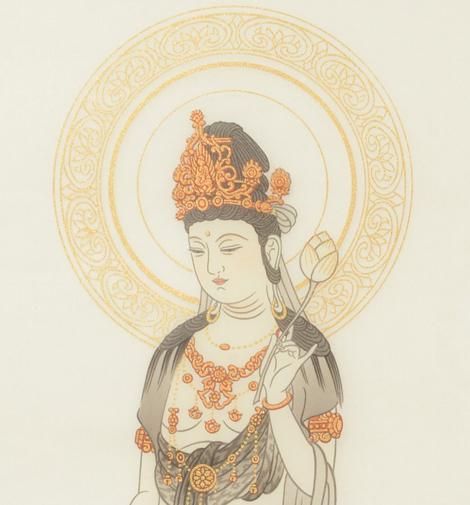 真作/黄海/観音/般若心経/布袋屋掛軸HD-757 真作/黄海/観音/