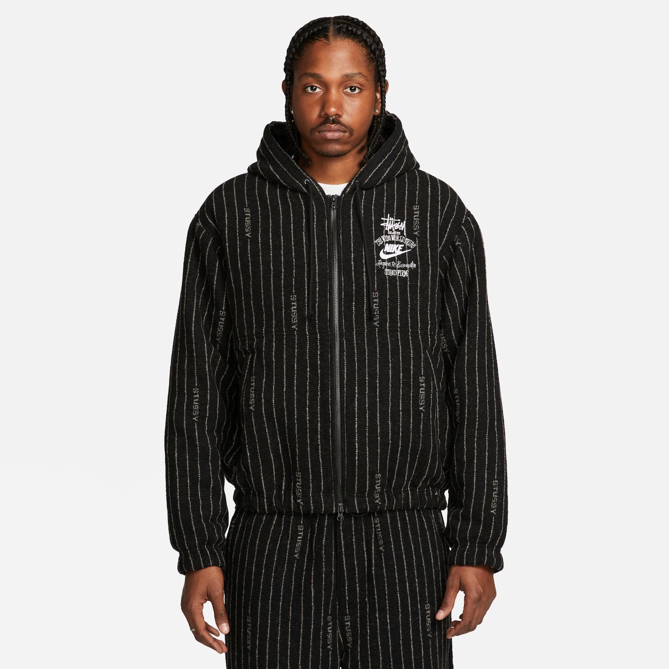 Nike x Stüssy Striped Wool Jacket - Nike
