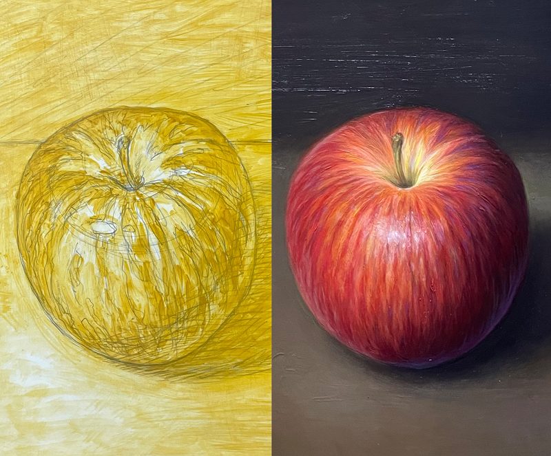 油絵の描き方 この手順なら初心者でも迷わない！リアルにりんごを描い