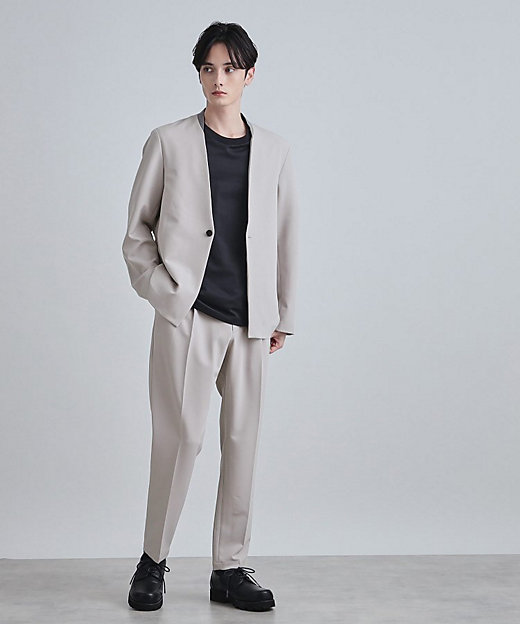 セットアップ対応】360度ストレッチ ワイドテーパードパンツ