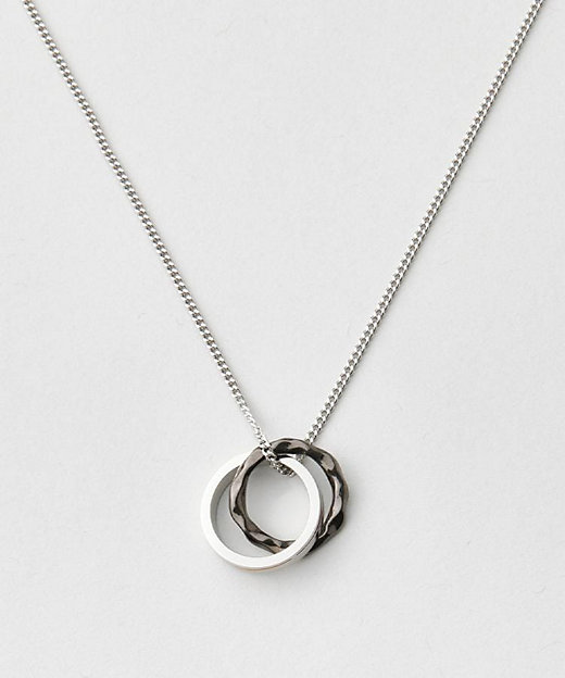 カラードトップ ダブルリングネックレス（2002540127