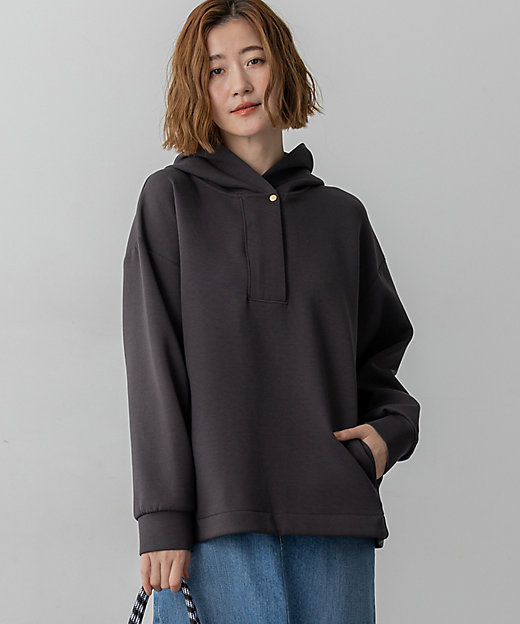 洗える】コットンエアーダンボール ドロスト フーディー