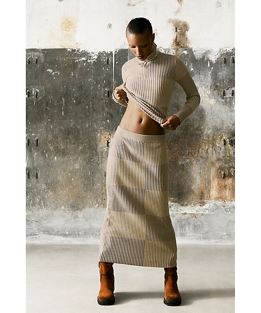 ブロックチェック柄ニットスカート 26SWFFX0 | Desigual