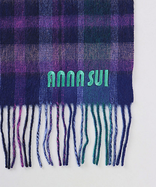 ウールチェックストール（WASH） 2AS 63080 | ANNA SUI