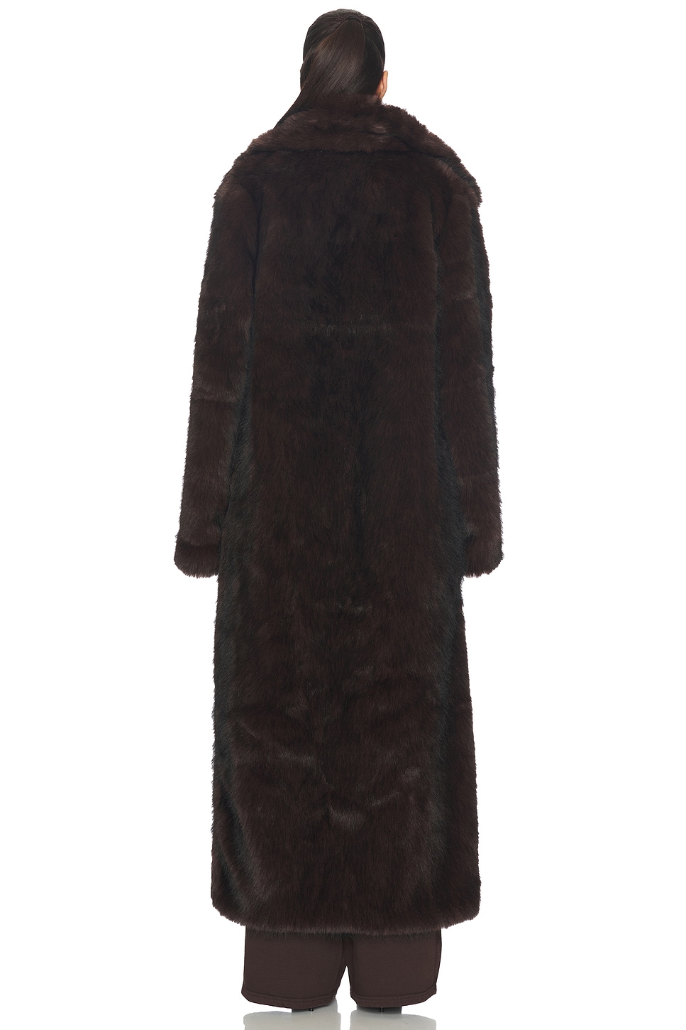 SNDYS Leila Faux Fur Coat in Chocolate | REVOLVE