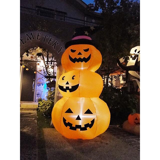 即納】【在庫あり】ハロウィン 3連パンプキン エアーディスプレイ