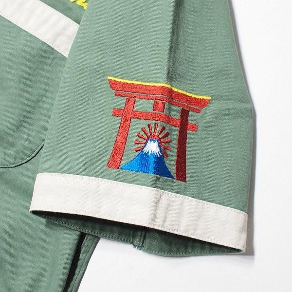 サムライジーンズ サムライ倶楽部 SAMURAI CLUB 刺繍 オープンカラー