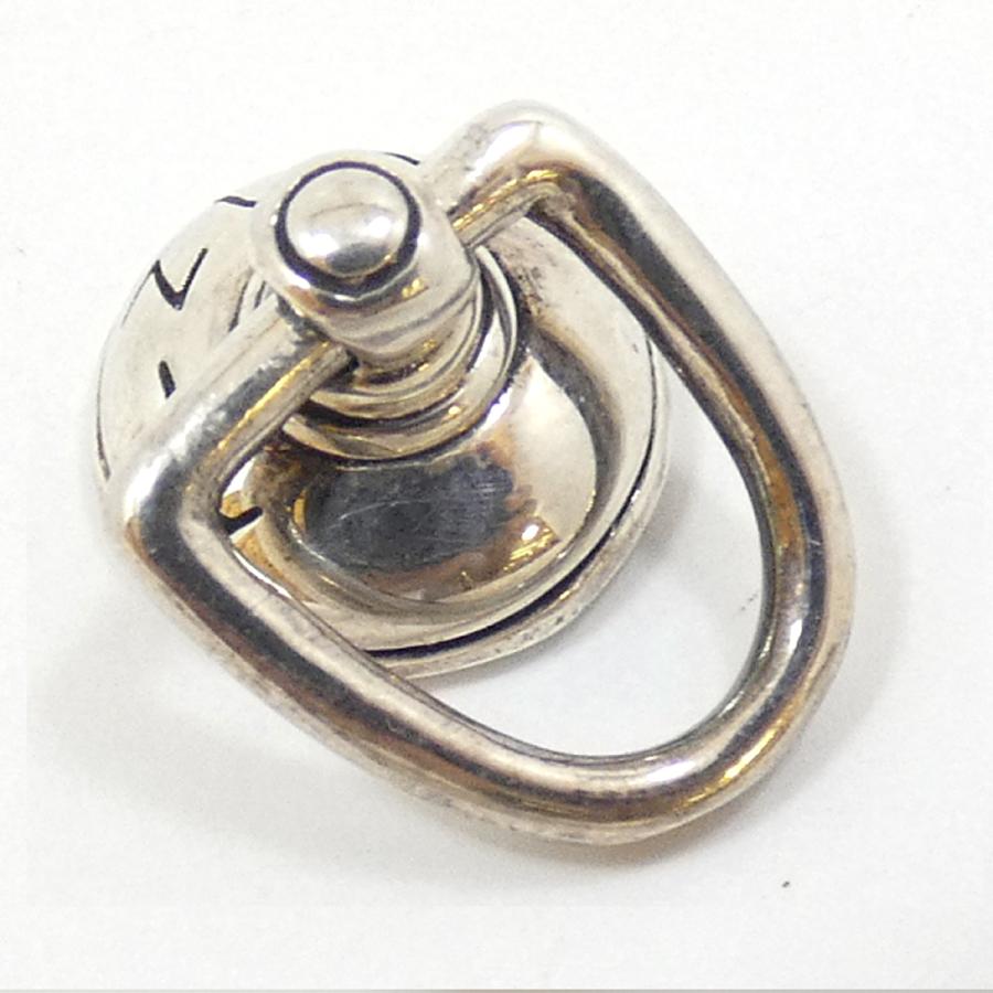 シルバー コンチョ ALZUNIロゴ ドロップハンドル ワッカコンチョ