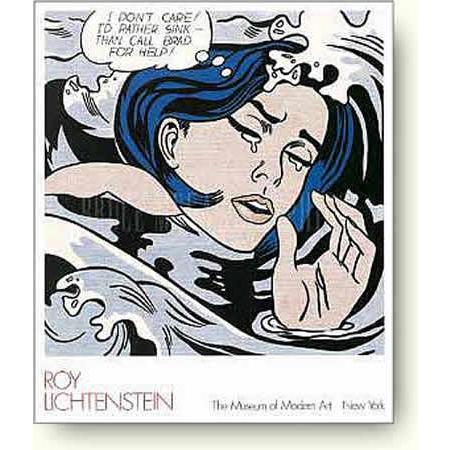 出荷区分D】ロイ・リキテンシュタイン：溺れる少女, 1963年【絶版