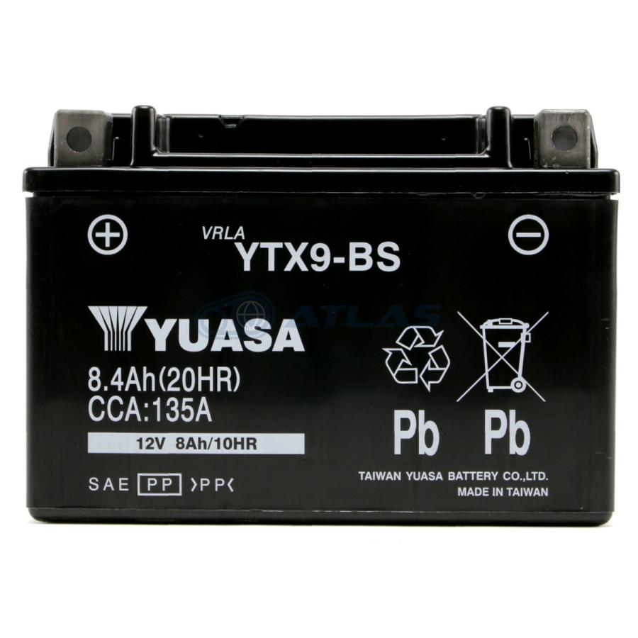 GSユアサ バイク バッテリー 台湾ユアサ YTX9-BS 液入り充電済み 1年